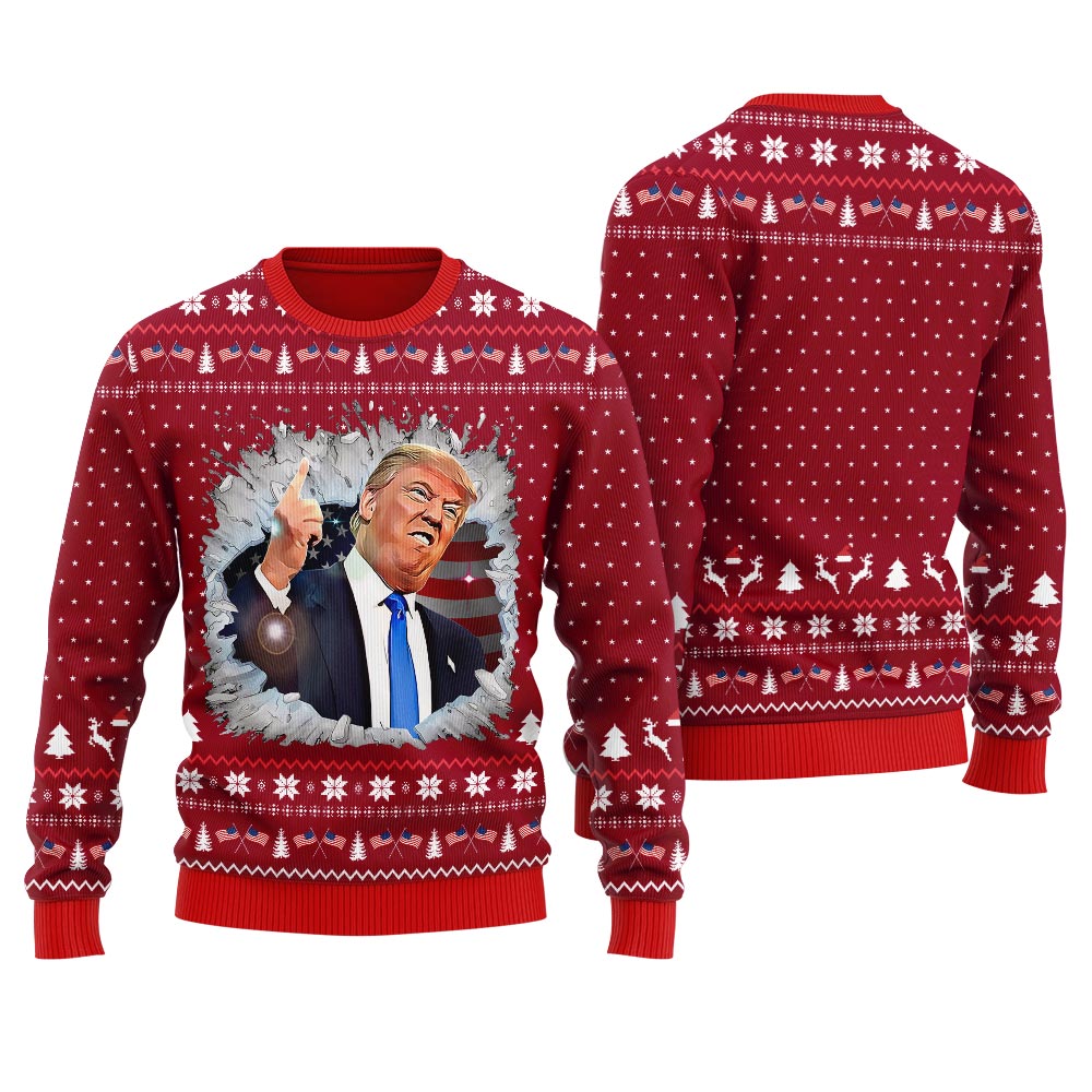 President Make American Great Again Men's Christmas Sweater