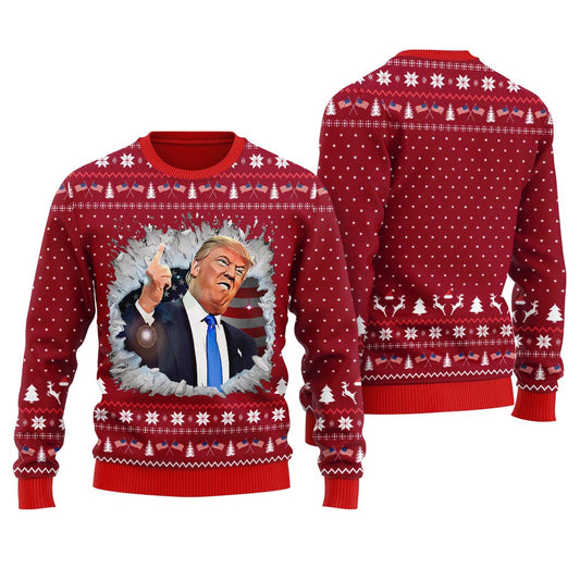 President Make American Great Again Men's Christmas Sweater