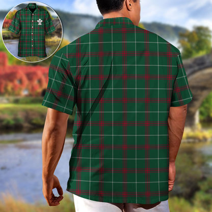 Tartan Prince Of Wales Green Color - Unisex Hawaiian Shirt For Men and Women
