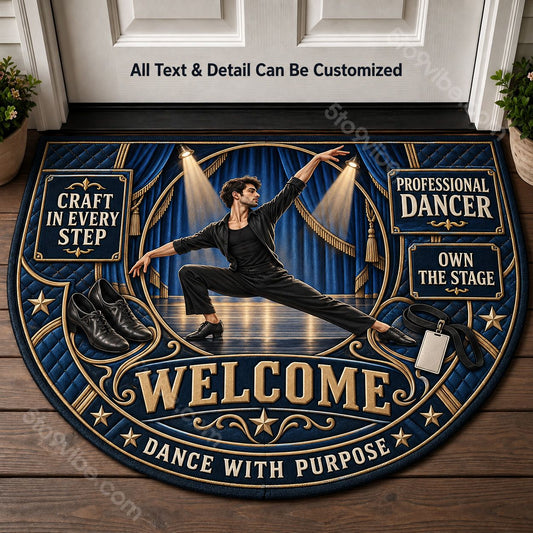 Professional Dancer Personalized Half Round Mat | 5To9Vibe