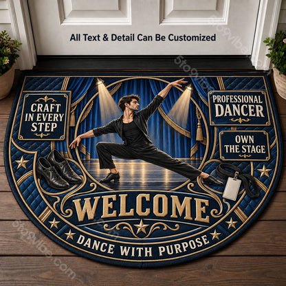 Professional Dancer Personalized Half Round Mat | 5To9Vibe