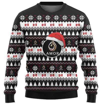 Proud Canadian Company Custom Ugly Christmas Sweater Live Preview