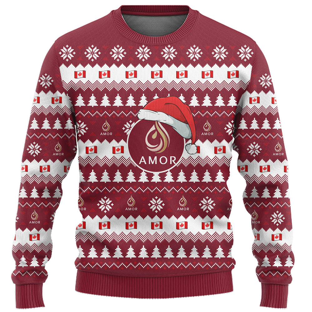 Proud Canadian Company Custom Ugly Christmas Sweater Live Preview