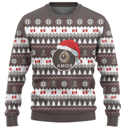 Proud Canadian Company Custom Ugly Christmas Sweater Live Preview