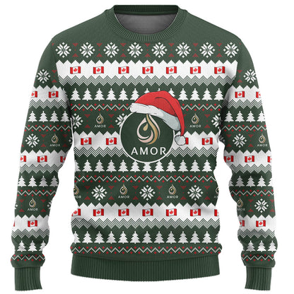 Proud Canadian Company Custom Ugly Christmas Sweater Live Preview