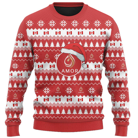 Proud Canadian Company Custom Ugly Christmas Sweater Live Preview