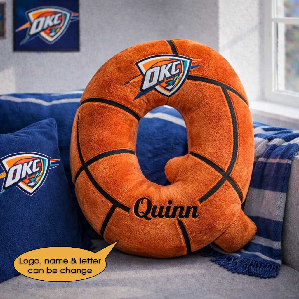 Basketball Pillow Custom Name and Logo All Teams Irregular-Shaped Pillow Custom