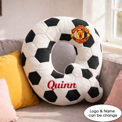 Football UK Pillow Custom Name and Logo All Teams Irregular-Shaped Pillow Custom