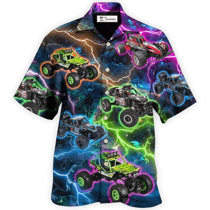 Hawaiian Shirt / Adults / S Car Racing Lightning Style - Hawaiian shirt 