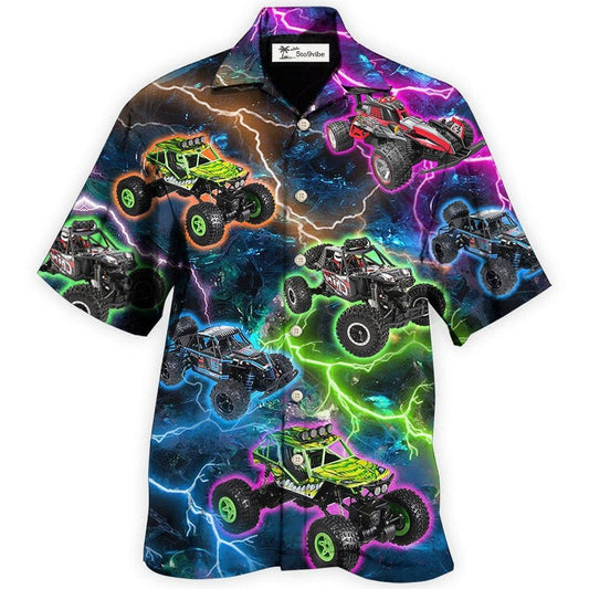 Hawaiian Shirt / Adults / S Car Racing Lightning Style - Hawaiian shirt 
