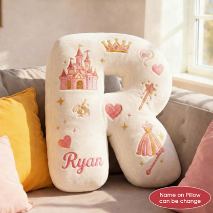 Super Hero and Princess Pillow Custom Name Gift  For Girls, Boys Irregular-Shaped Pillow Custom