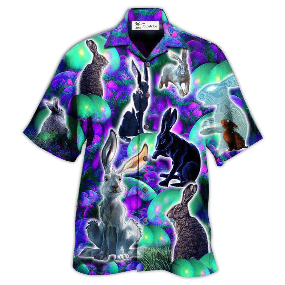 Hawaiian Shirt / Adults / S Rabbit Get Egg Cited For Easter - Hawaiian Shirt 