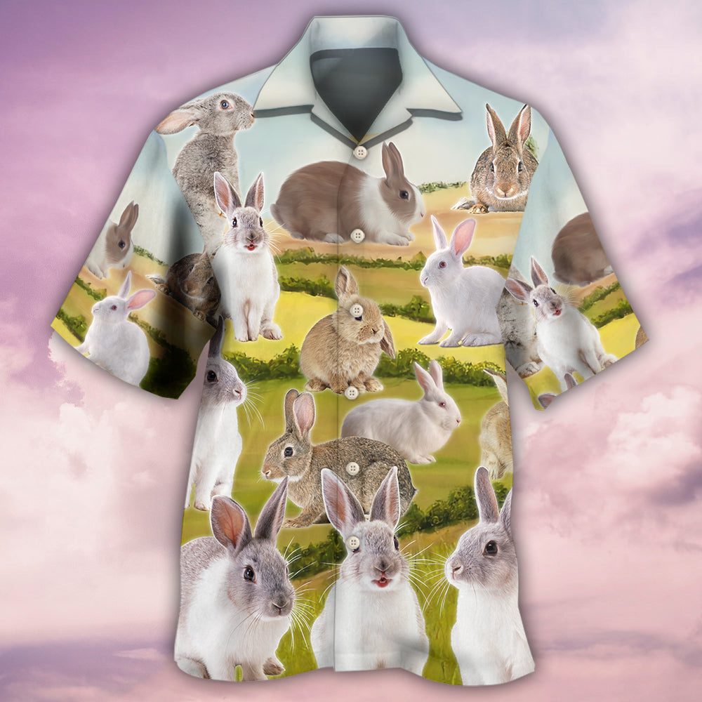 Rabbit It's A Wonderful Garden - Hawaiian Shirt 