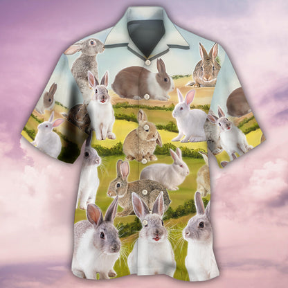Rabbit It's A Wonderful Garden - Hawaiian Shirt 