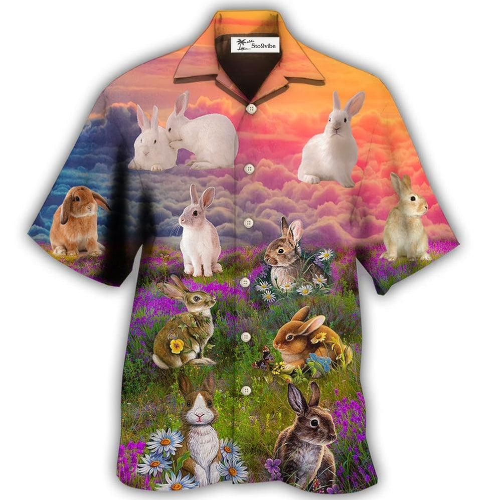 Hawaiian Shirt / Adults / S Rabbit Beautiful Floral Grass - Hawaiian Shirt 