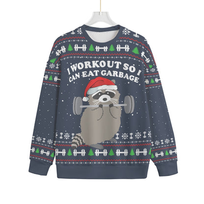 Raccoon Women's Plus Size Ugly Christmas Sweater