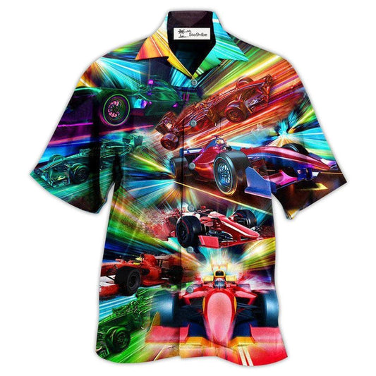 Hawaiian Shirt / Adults / S Car Racing Warning Auto Racing Fast - Hawaiian Shirt 