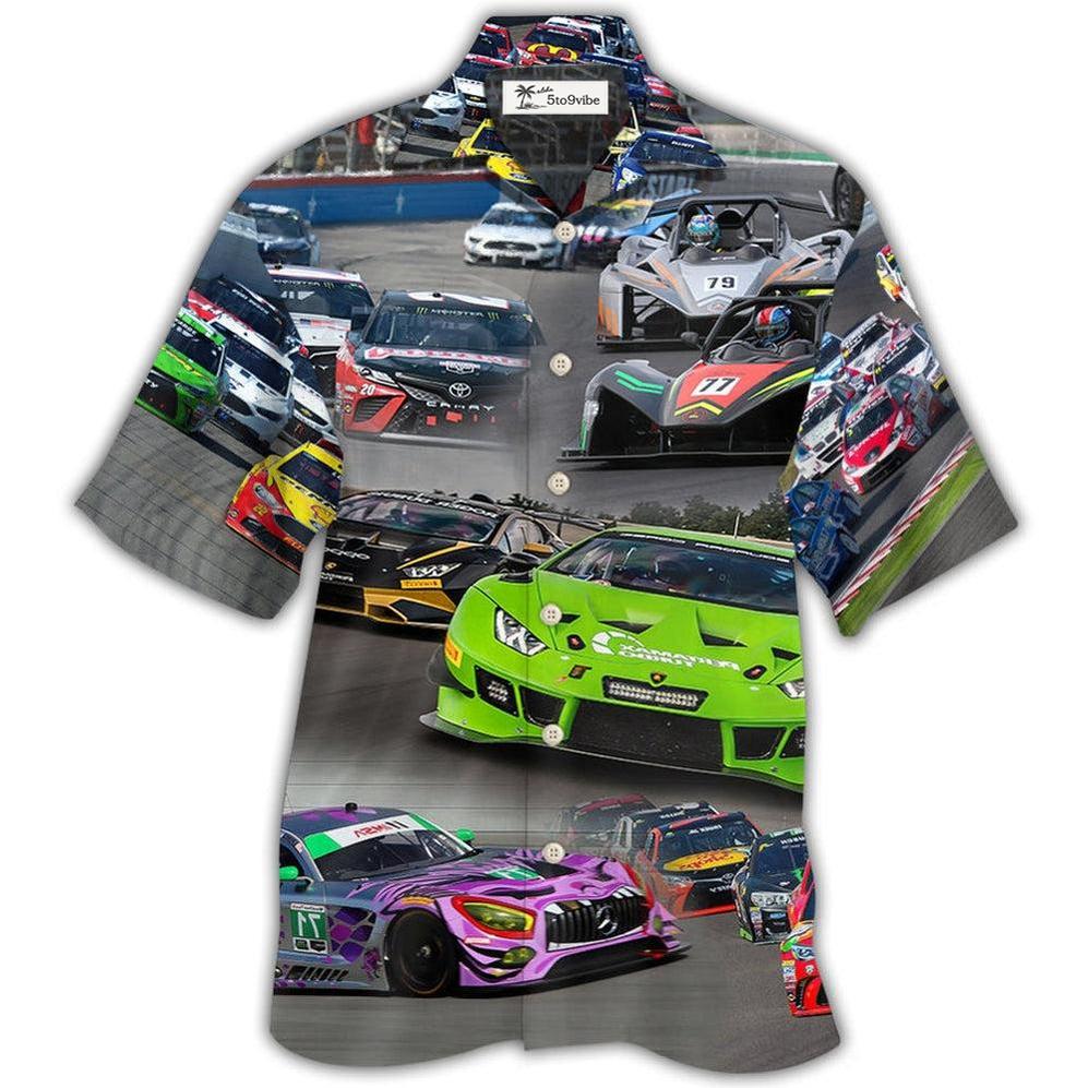 Hawaiian Shirt / Adults / S Car Racing Real - Hawaiian Shirt 