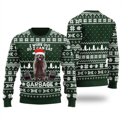 Racoon Merry Liftmas Ugly Christmas Sweater For Women