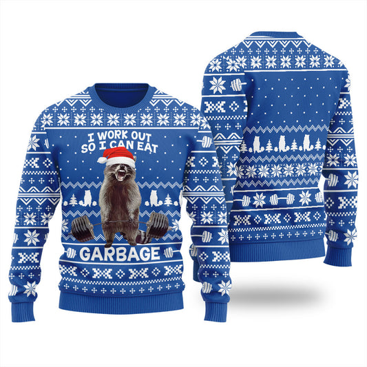 Racoon Merry Liftmas Ugly Christmas Sweater For Women