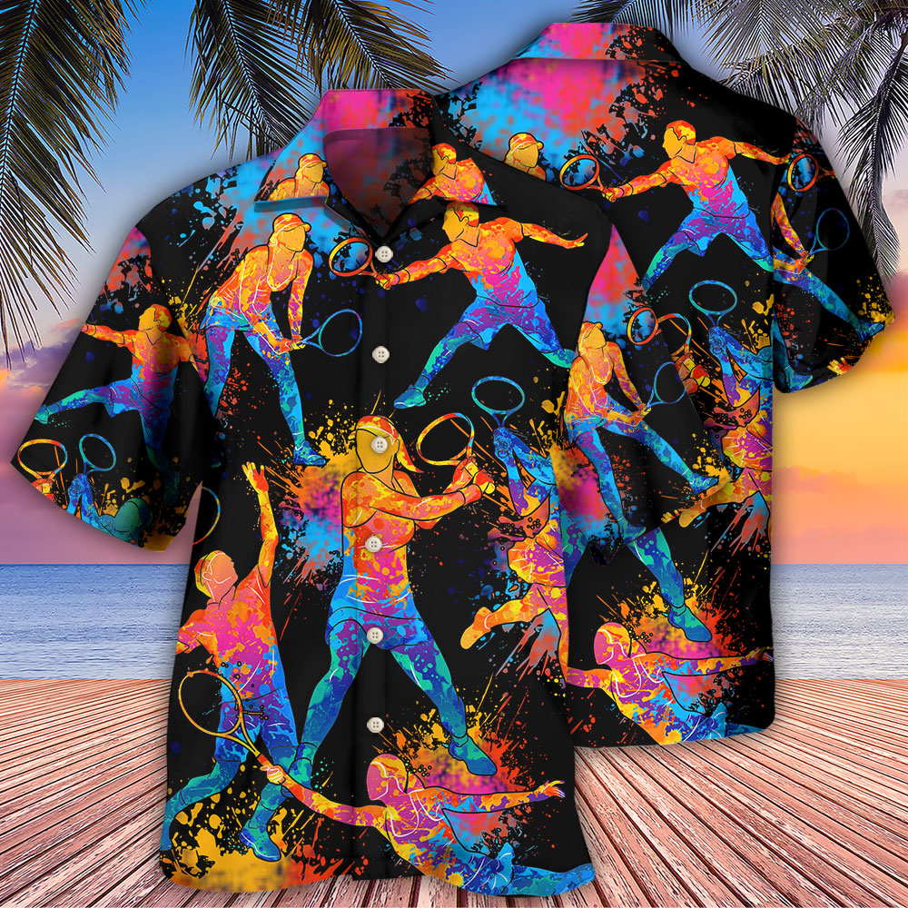 Racquetball Color Art - Hawaiian Shirt 