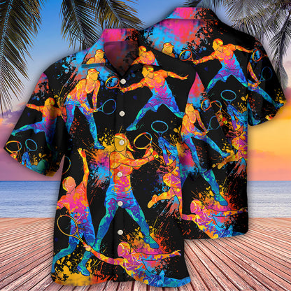 Racquetball Color Art - Hawaiian Shirt 