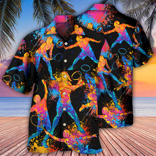 Racquetball Color Art - Hawaiian Shirt 