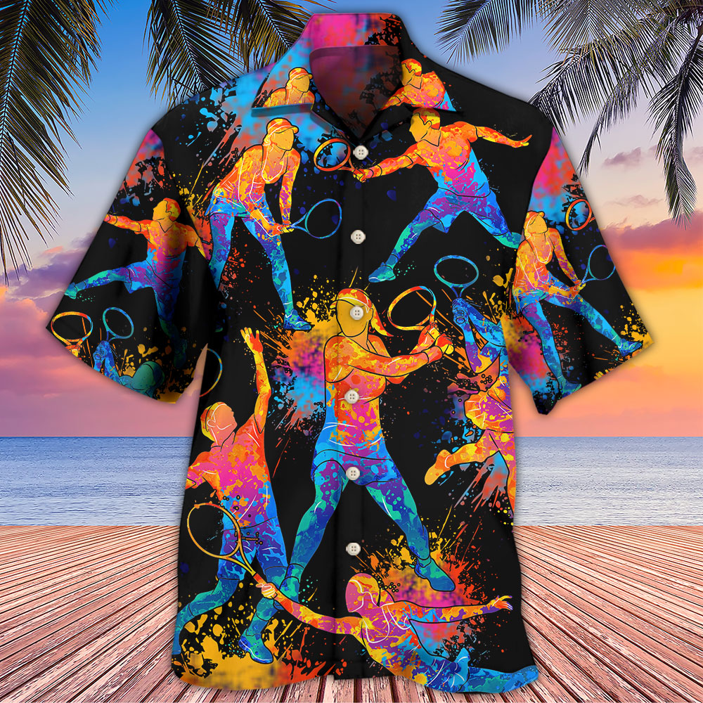 Racquetball Color Art - Hawaiian Shirt 