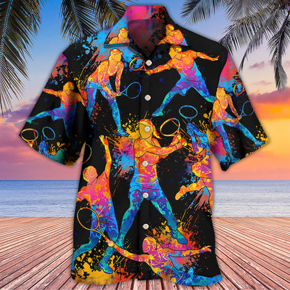 Racquetball Color Art - Hawaiian Shirt 