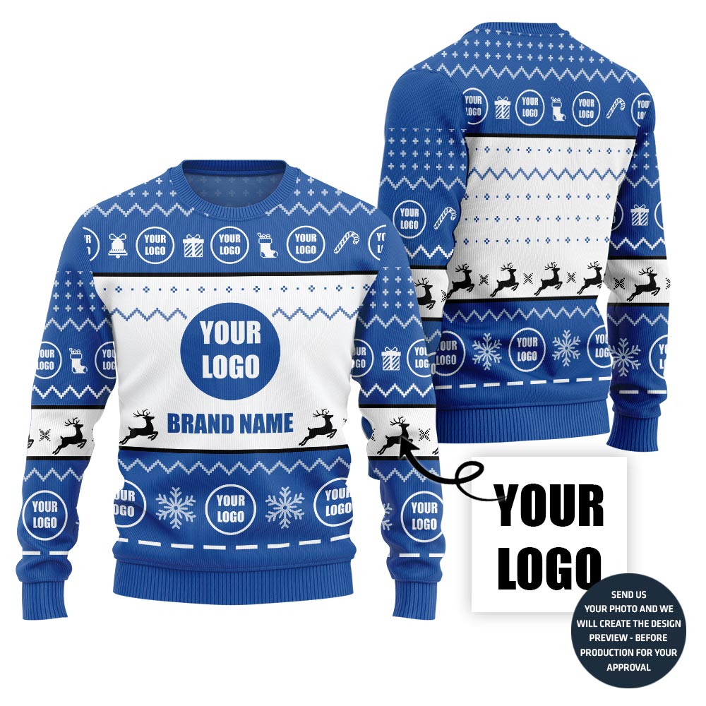 Radiant Custom Logo Holiday Sweater For Teams