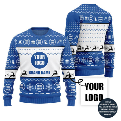 Radiant Custom Logo Holiday Sweater For Teams