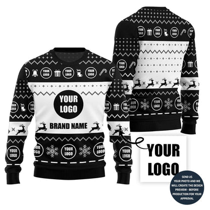 Radiant Custom Logo Holiday Sweater For Teams
