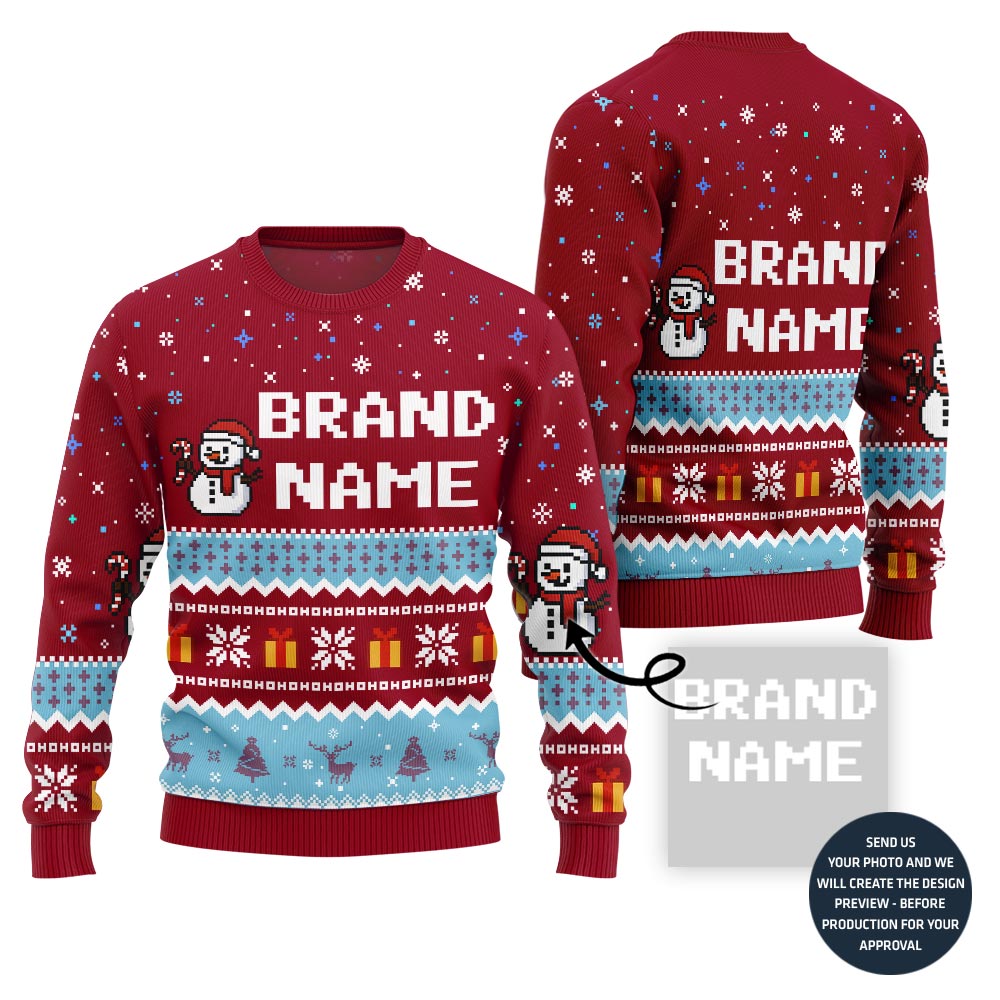 Radiant Custom Logo Team Holiday Sweater