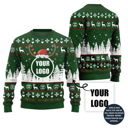 Radiant Custom Logo Teams Holiday Sweater