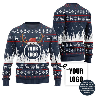 Radiant Custom Logo Teams Holiday Sweater