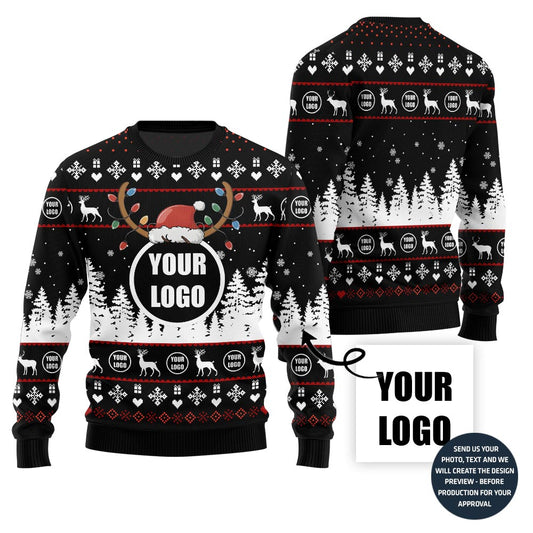Radiant Custom Logo Teams Holiday Sweater