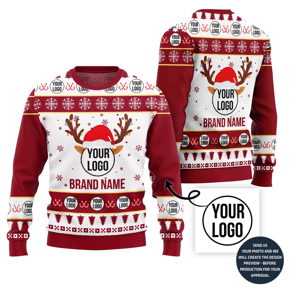 Radiant Custom Logo Ugly Sweater