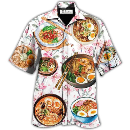 Hawaiian Shirt / Adults / S Food Ramen Delicious Floral Style - Hawaiian Shirt 