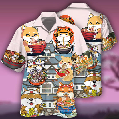 Cat Ramen Lovely Style - Hawaiian Shirt 