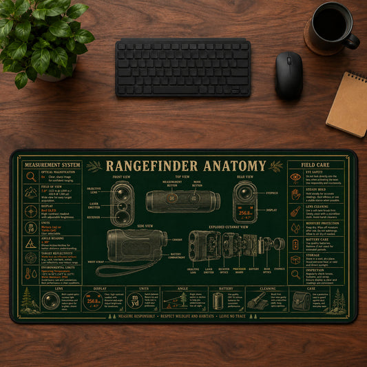 Rangefinder Anatomy Desk Mat Mouse Pad | 5To9Vibe