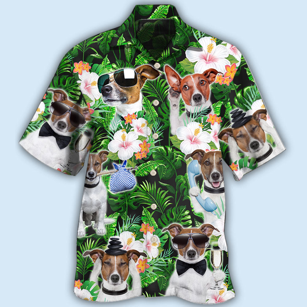 Rat Terrier Green Tropical Dog Lover - Hawaiian Shirt 