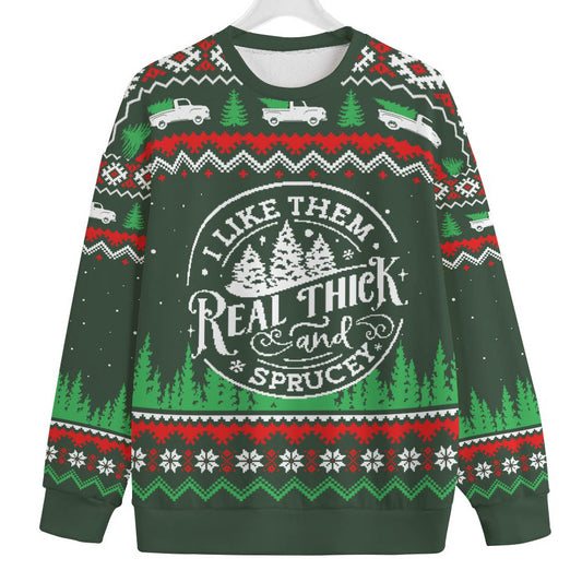 Real Thick And Sprucey Men Big And Tall Christmas Sweater