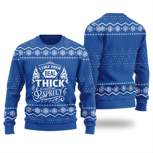 Real Thick And Sprucy Ugly Christmas Sweater For Men