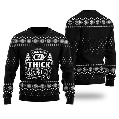 Real Thick And Sprucy Ugly Christmas Sweater For Men
