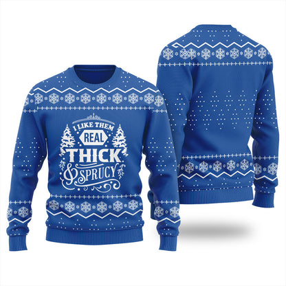 Real Thick And Sprucy Ugly Christmas Sweater For Women