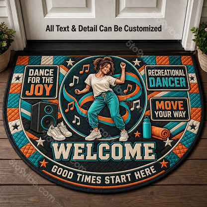 Recreational Dancer Personalized Half Round Mat | 5To9Vibe