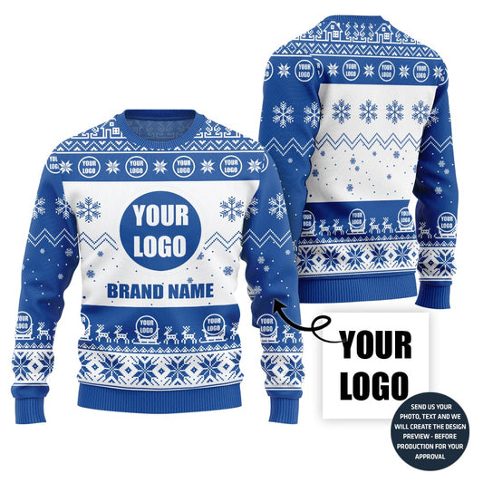 Refined Custom Logo For Business Xmas Sweater