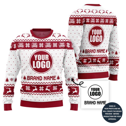 Refined Custom Logo For Holiday Sweater