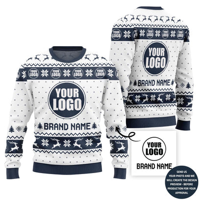 Refined Custom Logo For Holiday Sweater