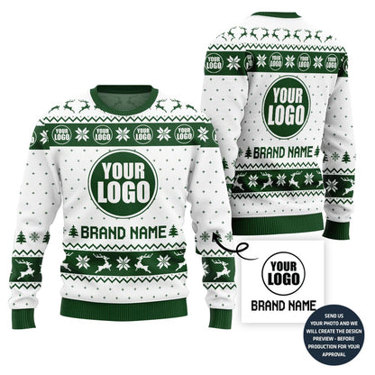 Refined Custom Logo For Holiday Sweater